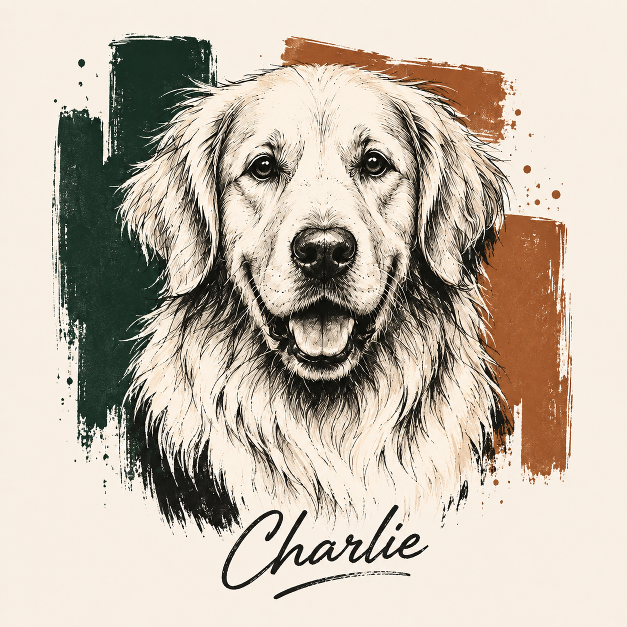 Charlie in stile Modern Silhouette