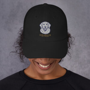 classic-dad-hat-black-front-6a8ed795ed2e1.jpg Bond Dad Hat — Cappellino ricamato personalizzato