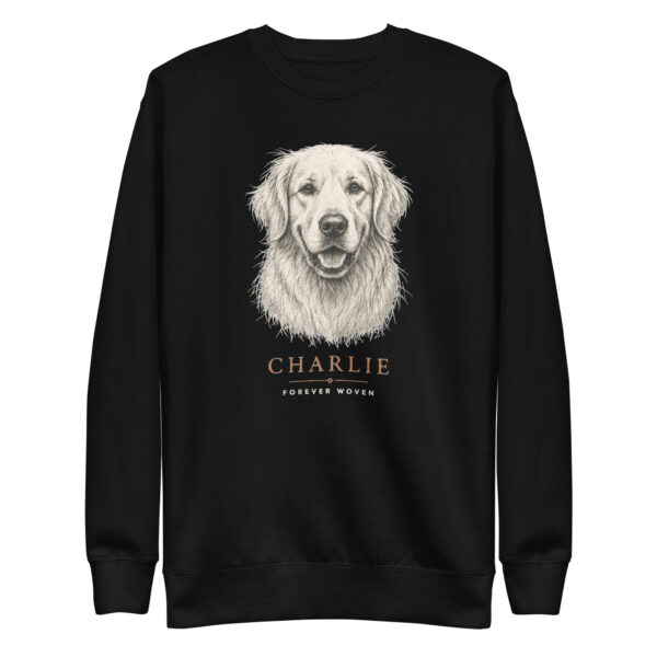 unisex-premium-sweatshirt-black-front-6a8dc9fc82d18.jpg The Bond Portrait Crewneck — Custom Pet Sweatshirt