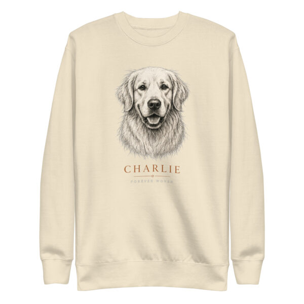 The Bond Portrait Crewneck in Bone with Signature Sketch