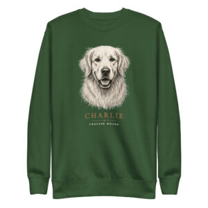 unisex-premium-sweatshirt-forest-green-front-6a8dc9fc81459.jpg The Bond Portrait Crewneck — Custom Pet Sweatshirt