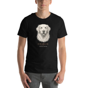 unisex-staple-t-shirt-black-front-6a8df3c87890e.jpg The Bond Portrait Tee — Custom Pet T-Shirt